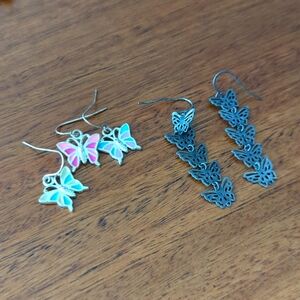 🌸 Butterfly earrings